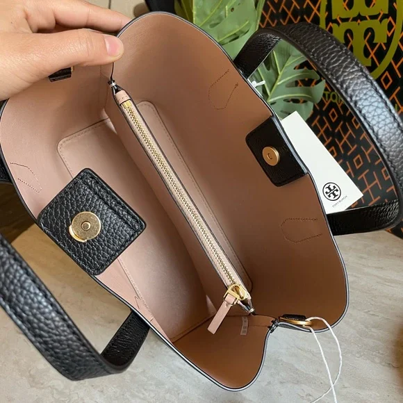 New , tory burch black small tote bag - Picture 6 of 13